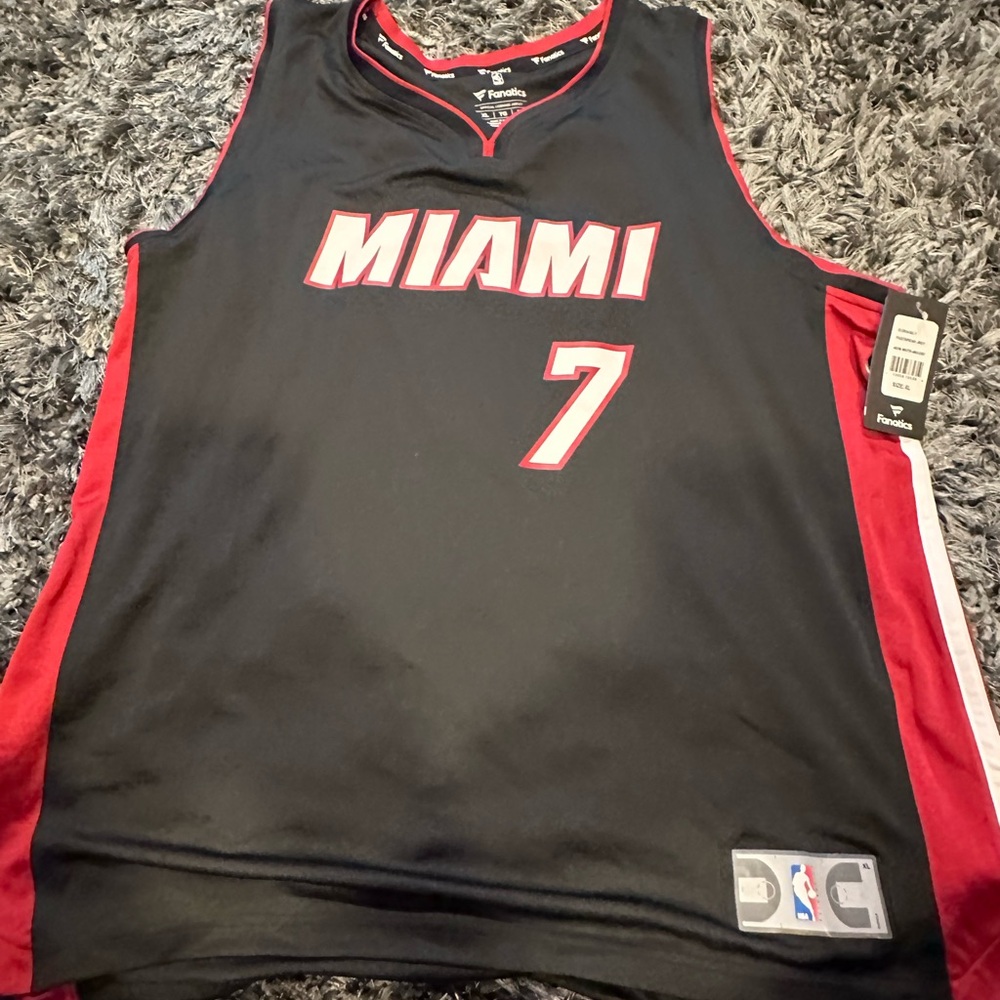 Fanatics Red and Black Fastbreak Jersey